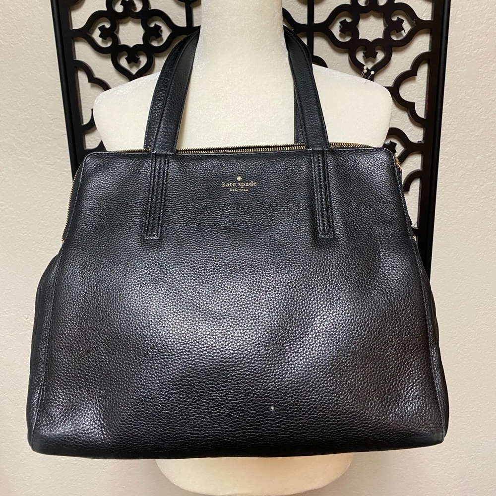 Black pebbled leather Kate Spade Satchel